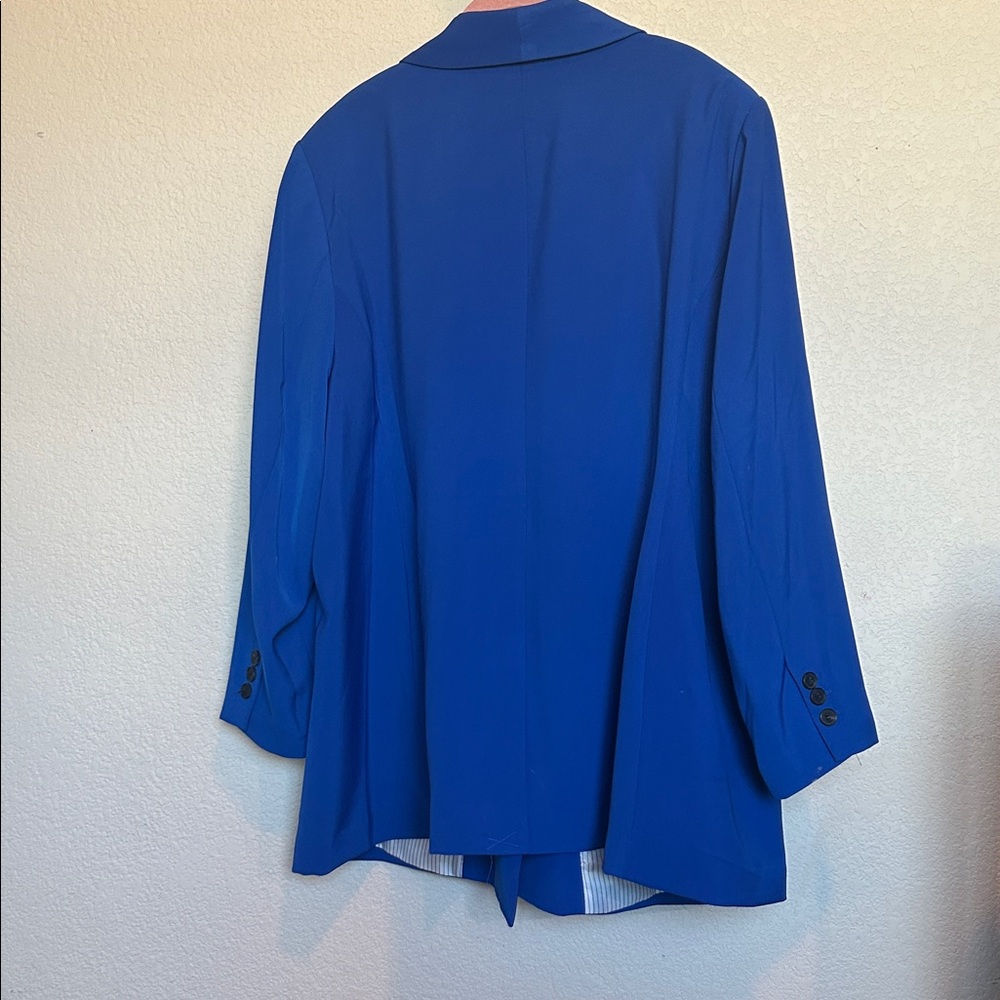 CeCe Cobalt Blue Double-Breasted Blazer - Picture 6 of 6